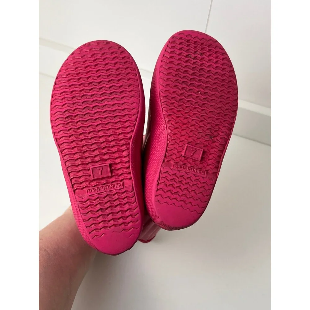 Hunter Kids First Classic Rain Welly Boots Pink Girls Toddler